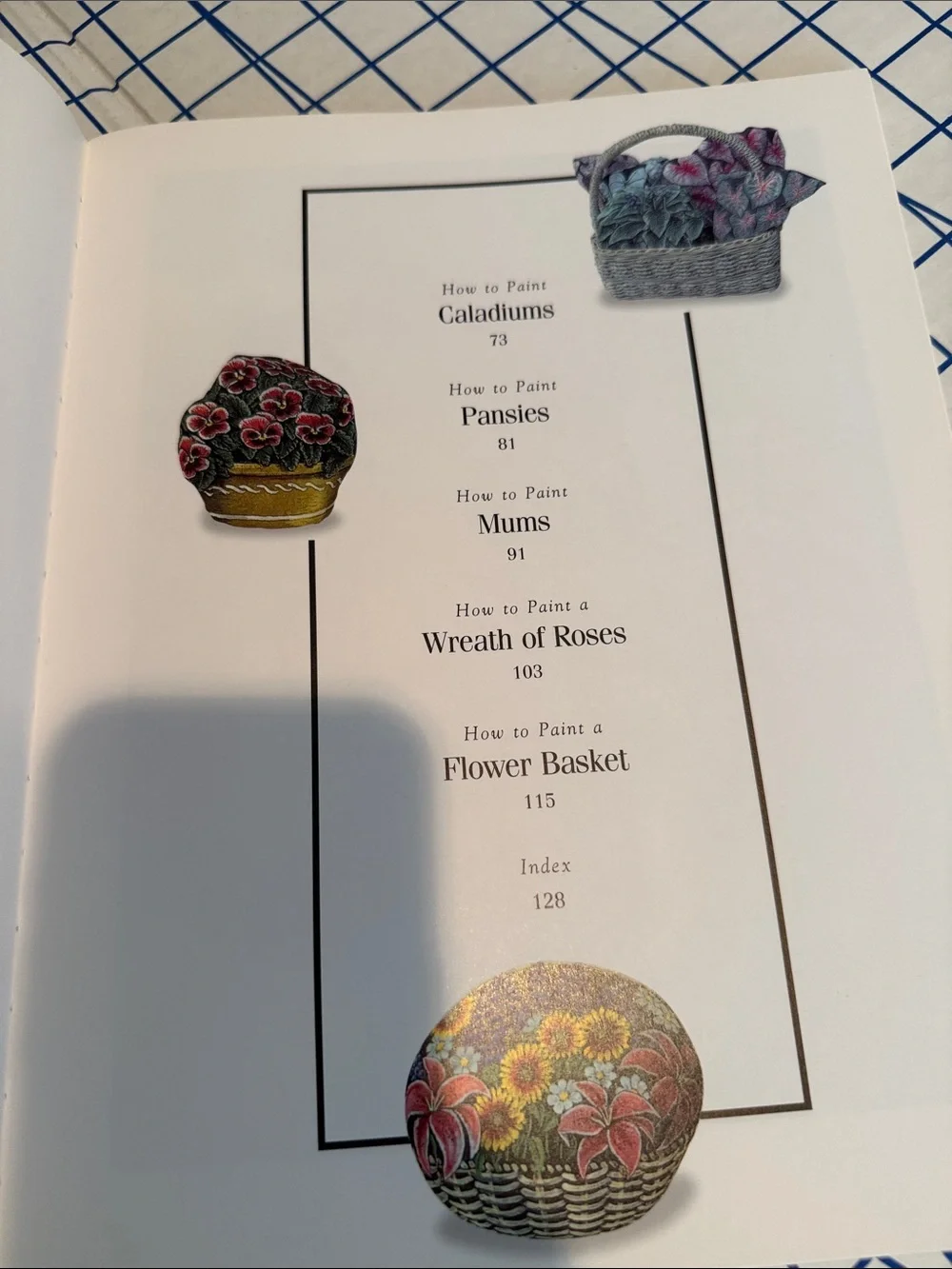 Craft books ’painting flowers